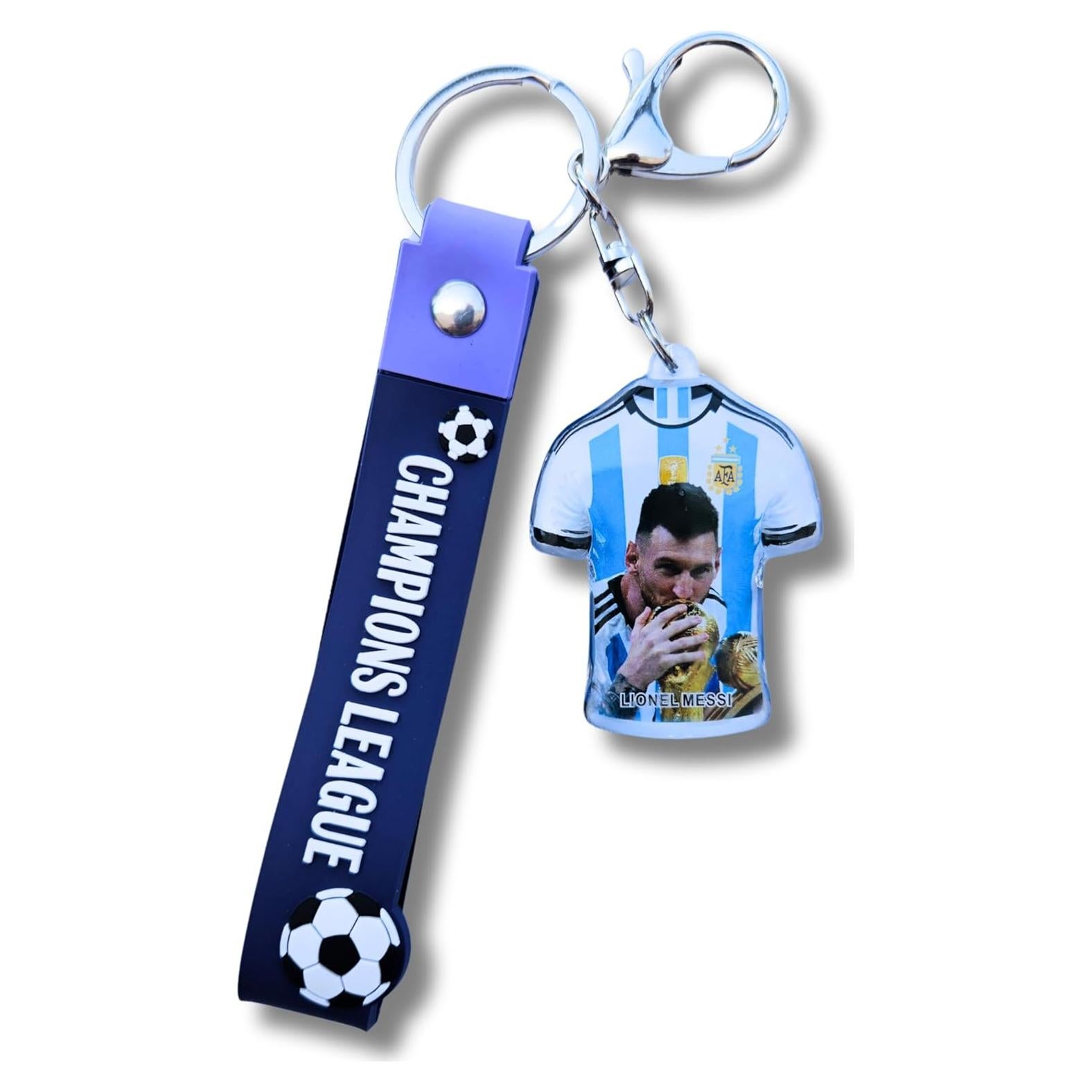 Llavero de Goma Lionel Messi - Edición Mundialista Argentina