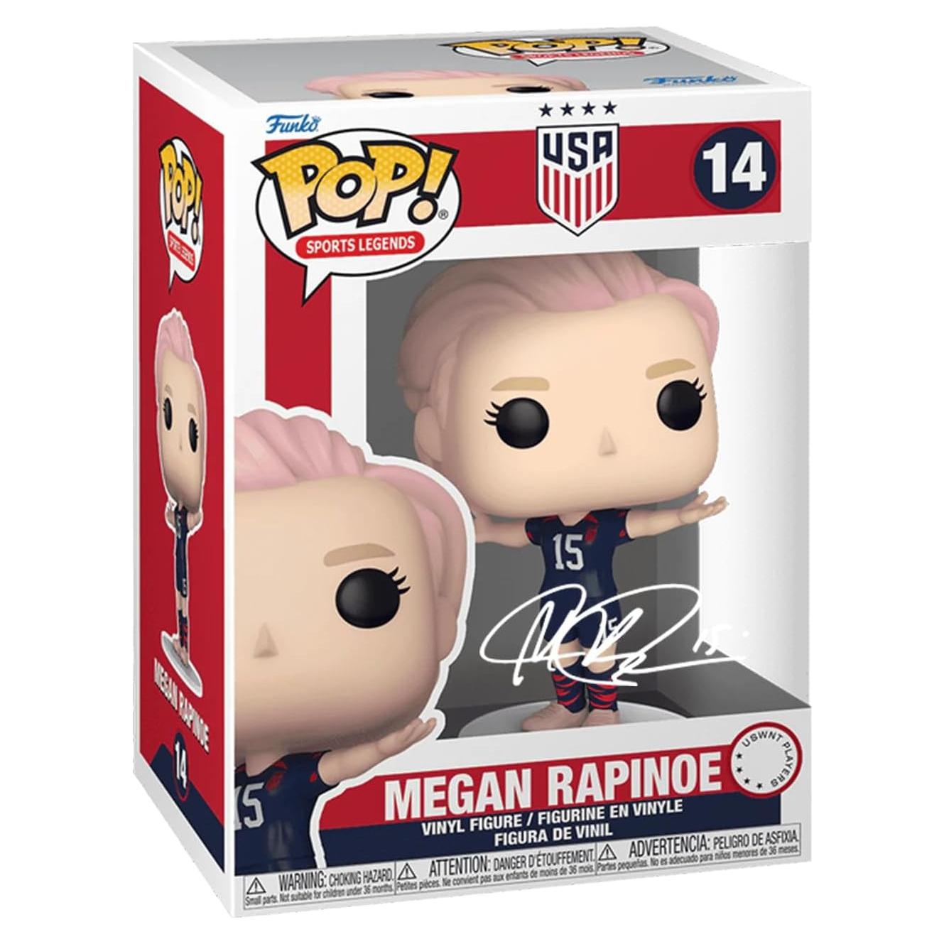 Funko Pop Megan Rapinoe #14 Firmado Facsímil con Caja Protectora