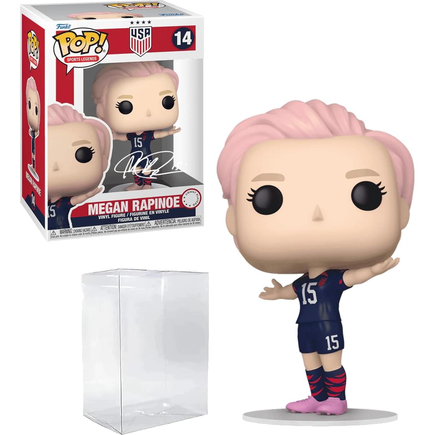 Funko Pop Megan Rapinoe #14 Firmado Facsímil con Caja Protectora