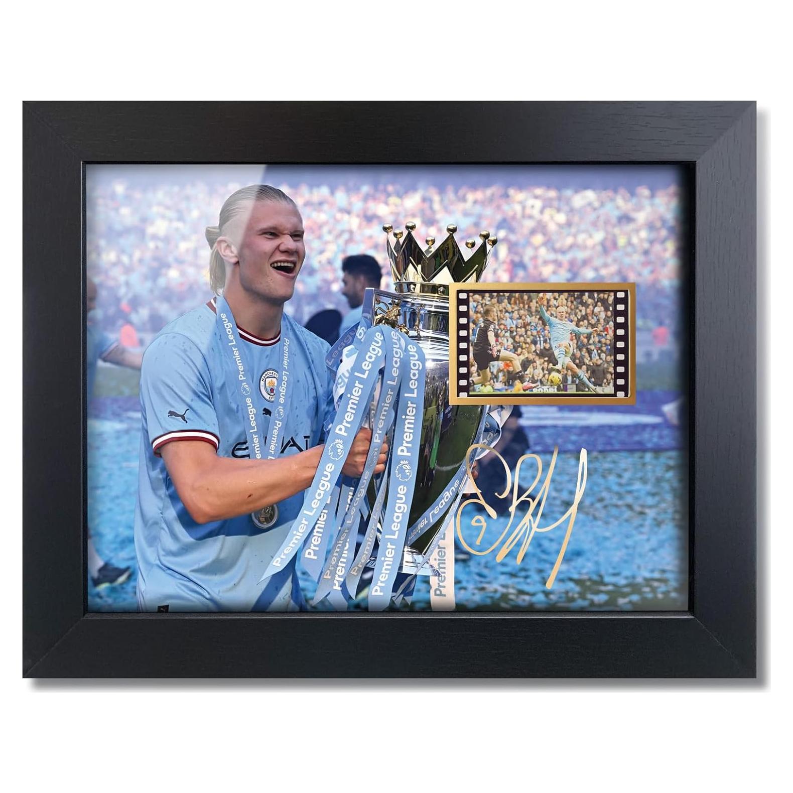 Póster Enmarcado Erling Haaland 20x15 cm - Collage Firmado