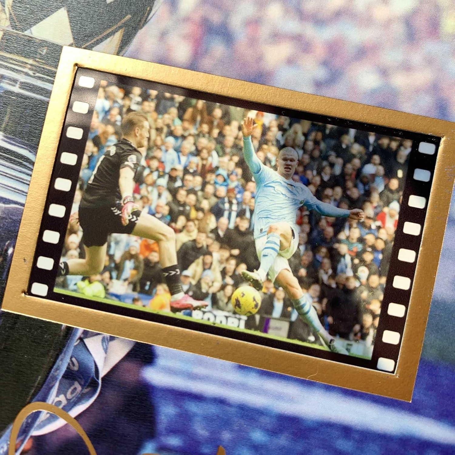 Póster Enmarcado Erling Haaland 20x15 cm - Collage Firmado