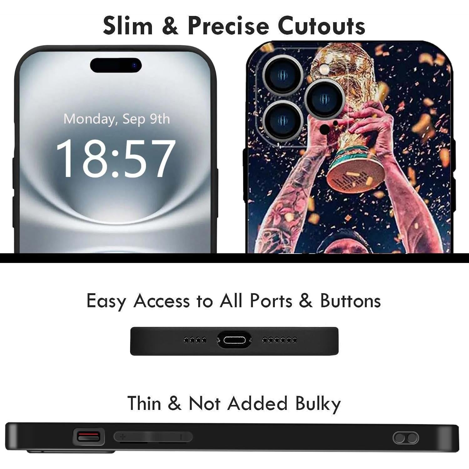 Funda Bumper ZERMU para iPhone 16 Pro Max - Protección Completa