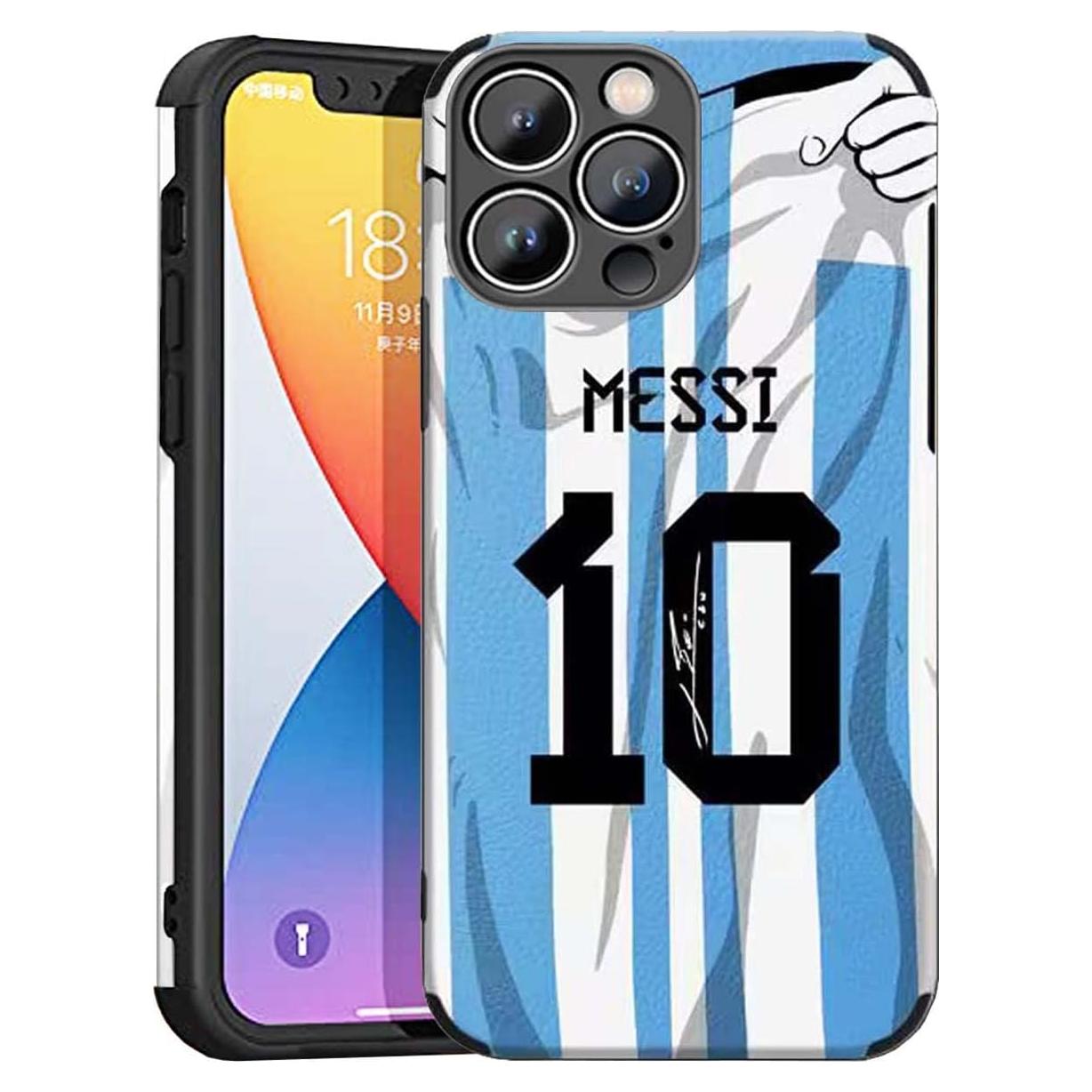 Funda Bumper ZERMU para iPhone 15 Pro 6.1" Jersey Messi