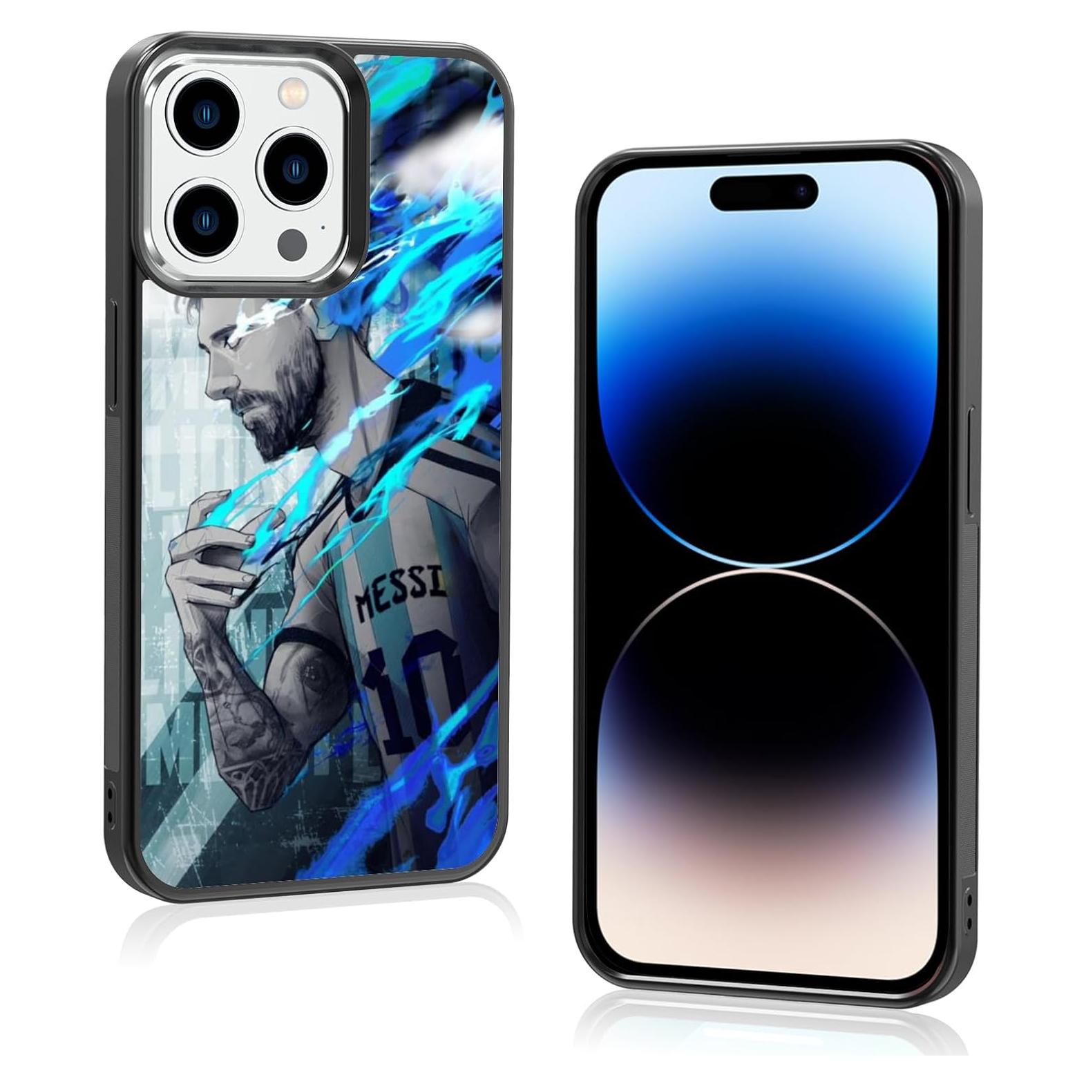 Funda de teléfono iPhone 15 Pro Onemiliayears Messi Antideslizante