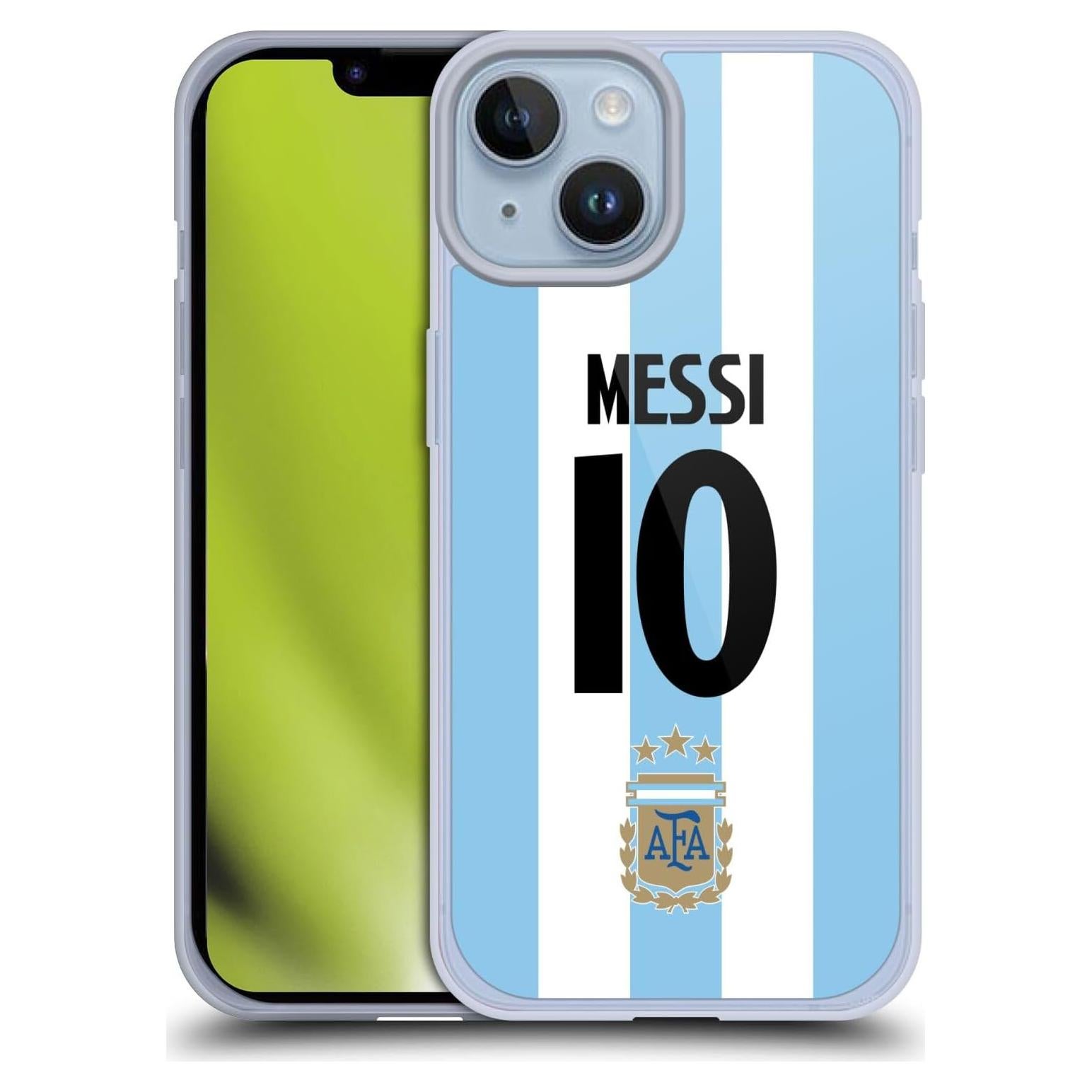 Funda de Gel Suave Head Case para iPhone 14 Lionel Messi