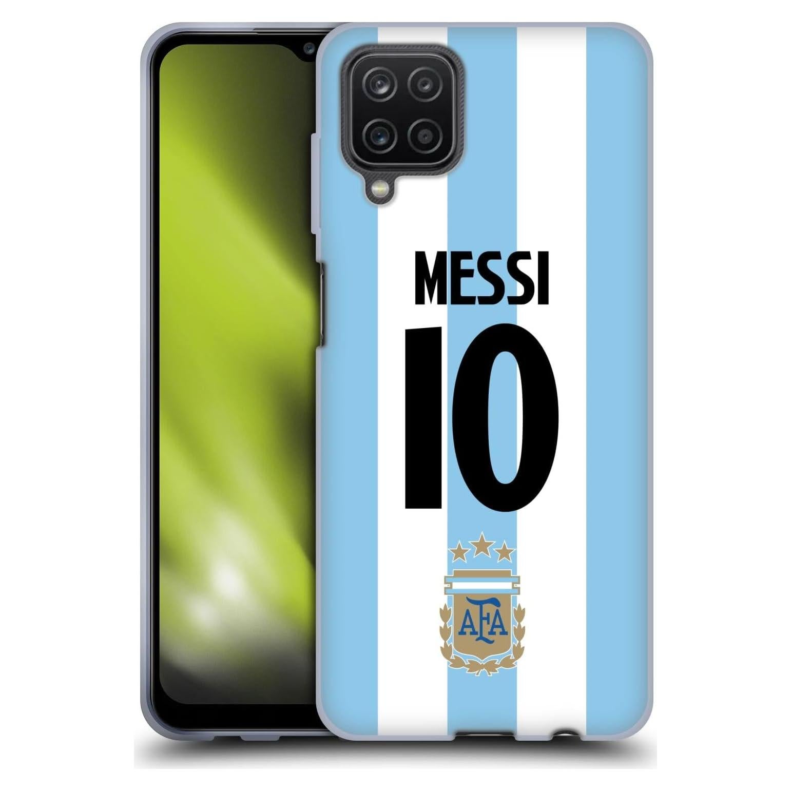 Funda de Gel Suave Head Case para Samsung Galaxy A12 Messi