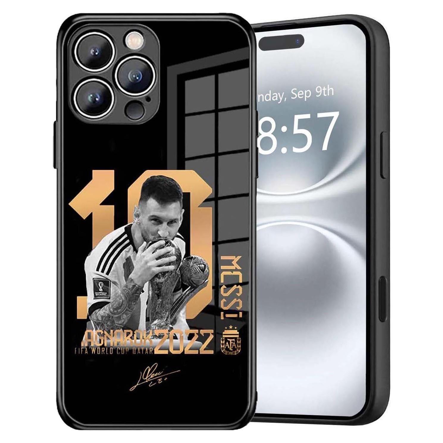 Funda Bumper ZERMU para iPhone 16 Pro Max Messi #10