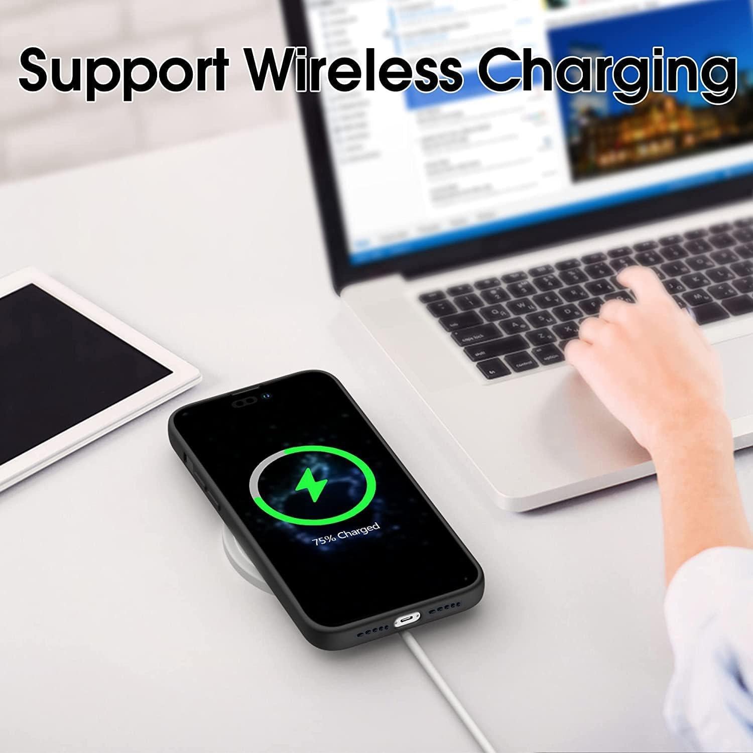 Funda TPU para iPhone 15 Pro Max ZERMU, protección completa