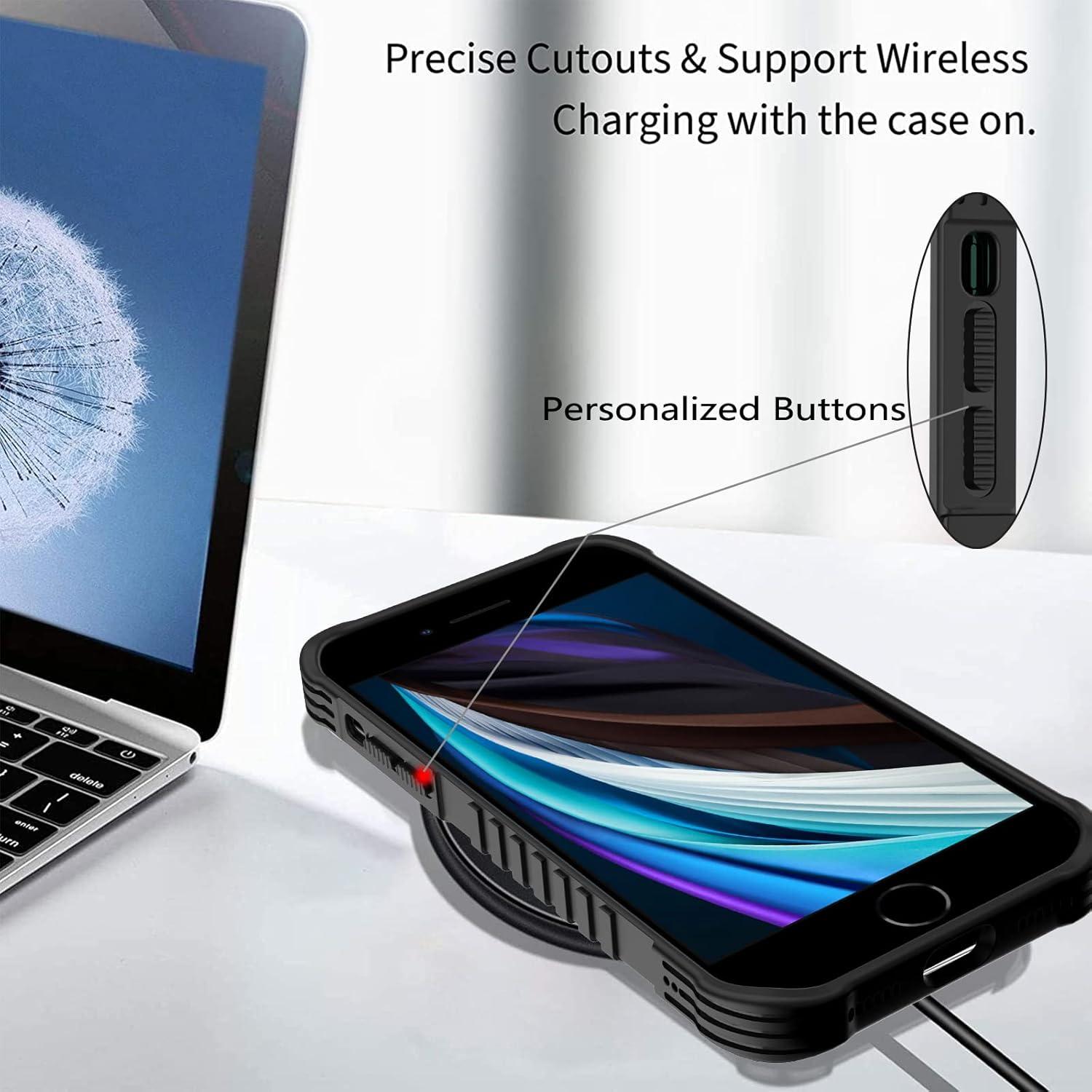 Funda Protectora para iPhone SE 2020/2022/7/8 GUWJSO - Diseño Fútbol