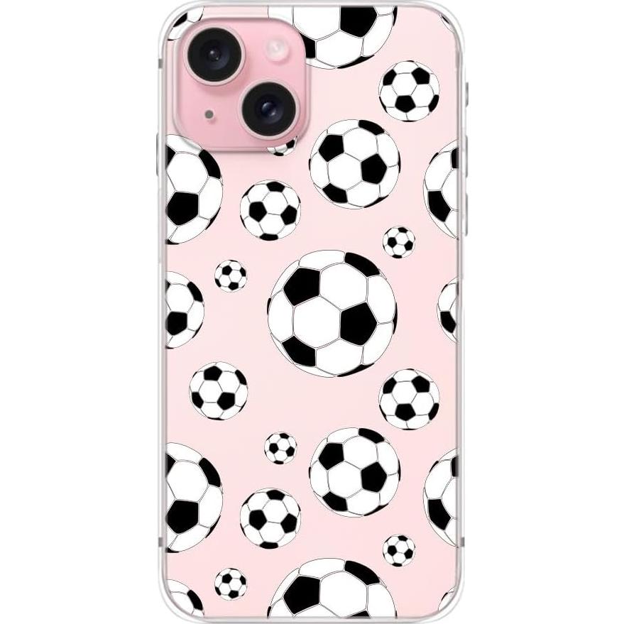 Funda Blingy's para iPhone 15 6.1" Diseño Fútbol Transparente