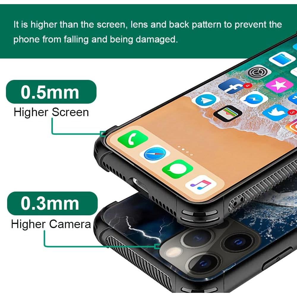 Funda DAIZAG TPU Suave para iPhone 12/12 Pro - Hielo Fuego Fútbol