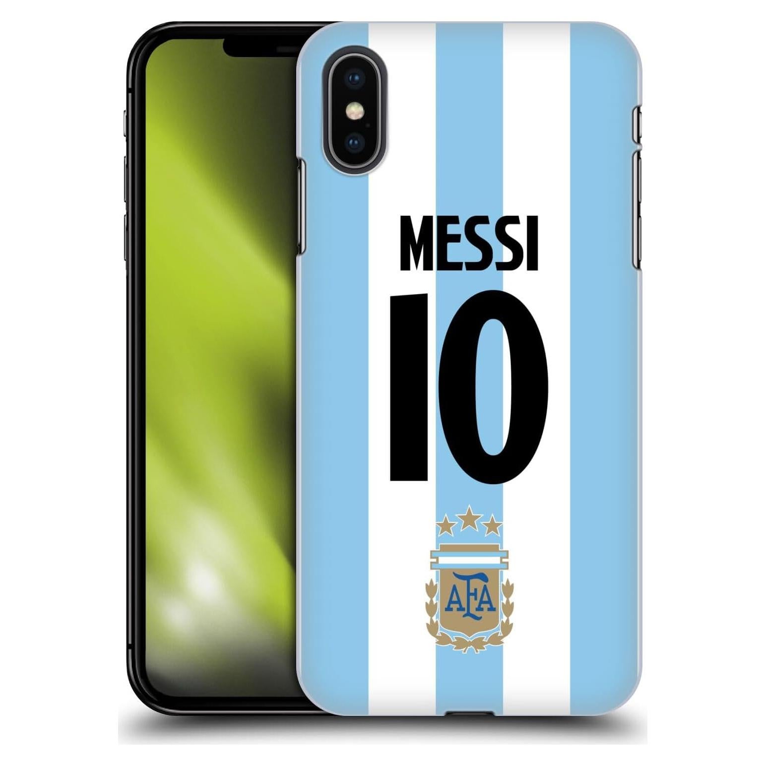 Funda Dura Licenciada Argentina Fútbol Lionel Messi iPhone XS Max