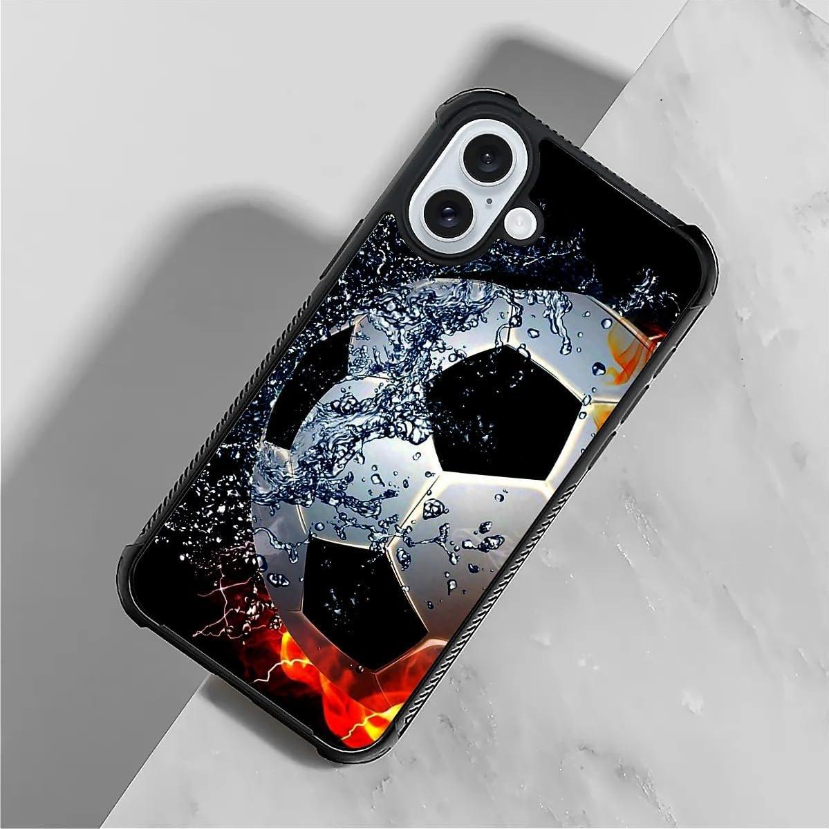 Funda Dura Antigolpes CARLOCA para iPhone 16 - Diseño Fútbol