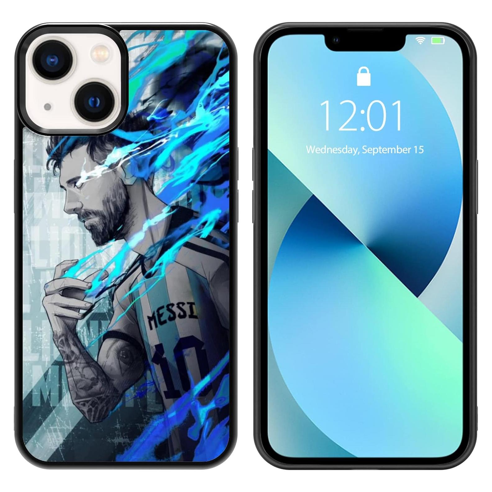 Funda de teléfono iPhone 13 Messi, antideslizante y protectora