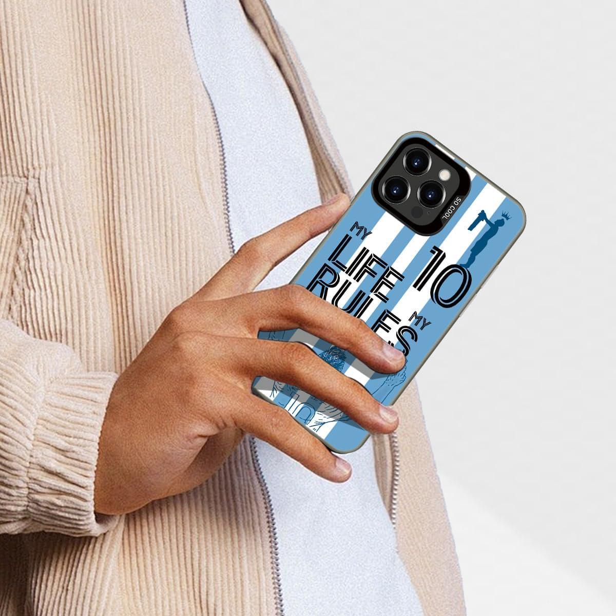 Funda de Fútbol Argentina YEVAPOP para iPhone 15, Diseño Único