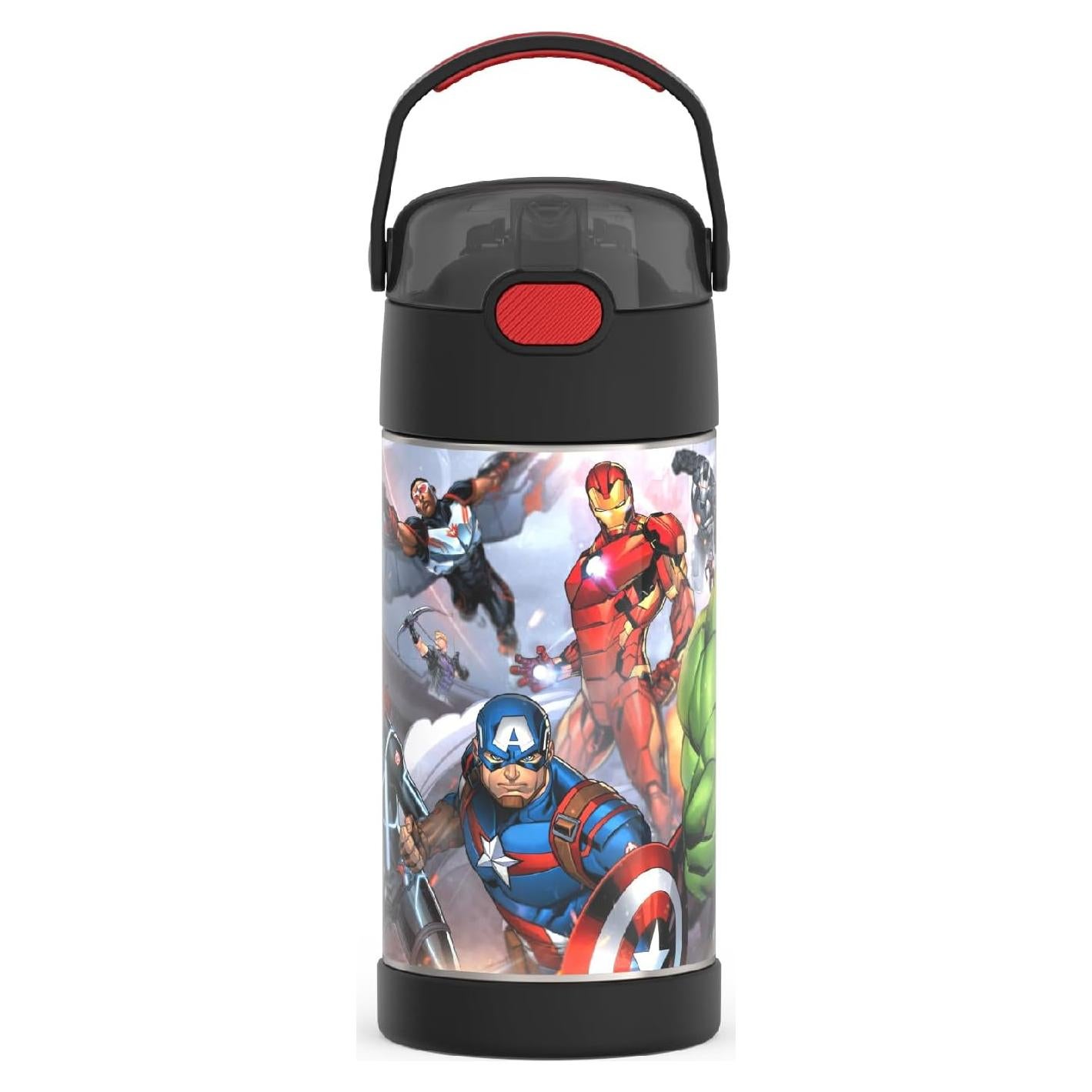 Botella de Agua THERMOS FUNtainer 354ml con Pajilla Avengers