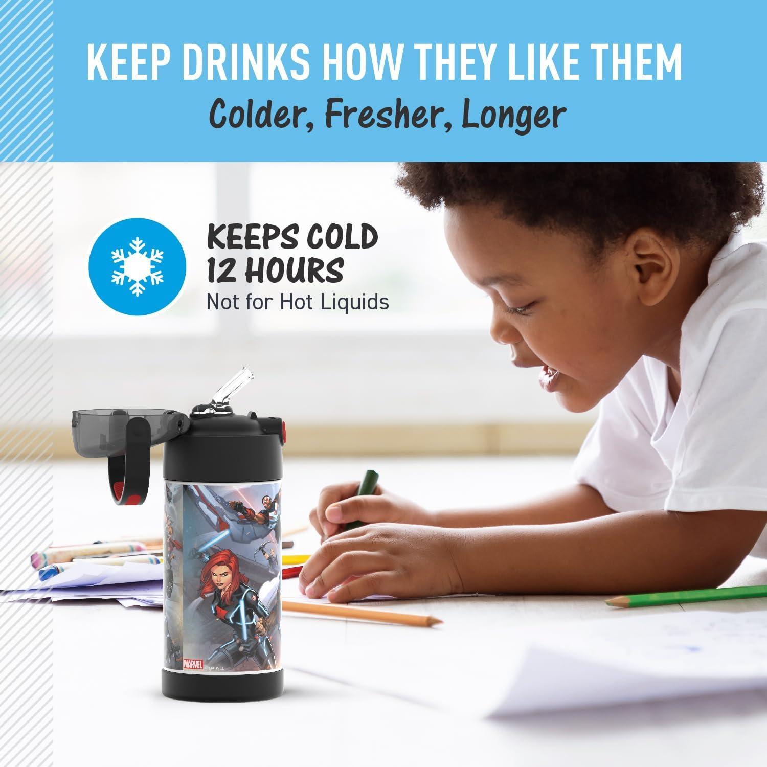 Botella de Agua THERMOS FUNtainer 354ml con Pajilla Avengers