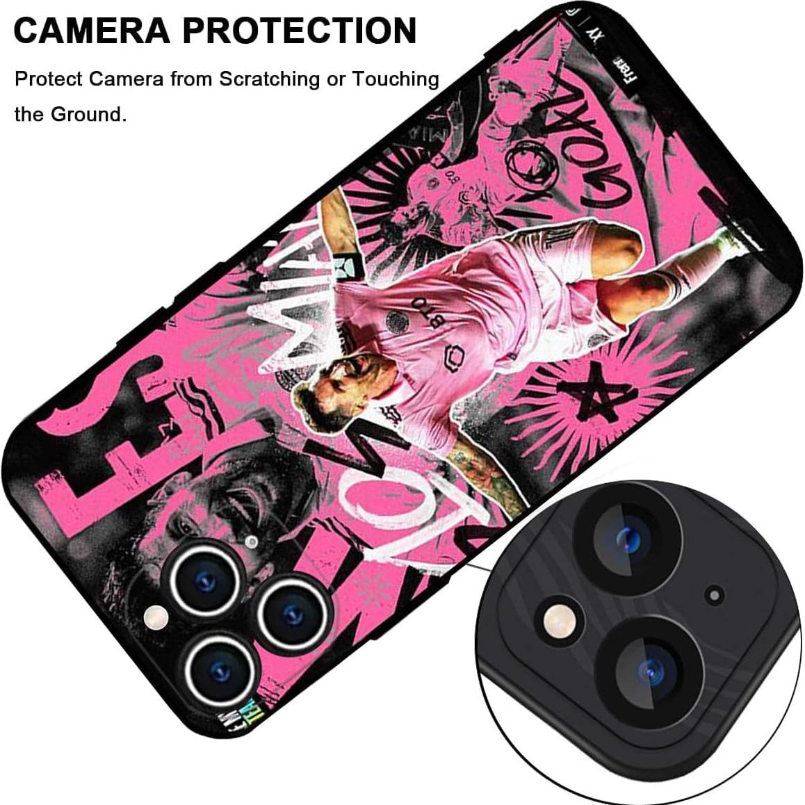 Funda Bumper ZERMU para iPhone 14 Pro Max Messi 6.7"