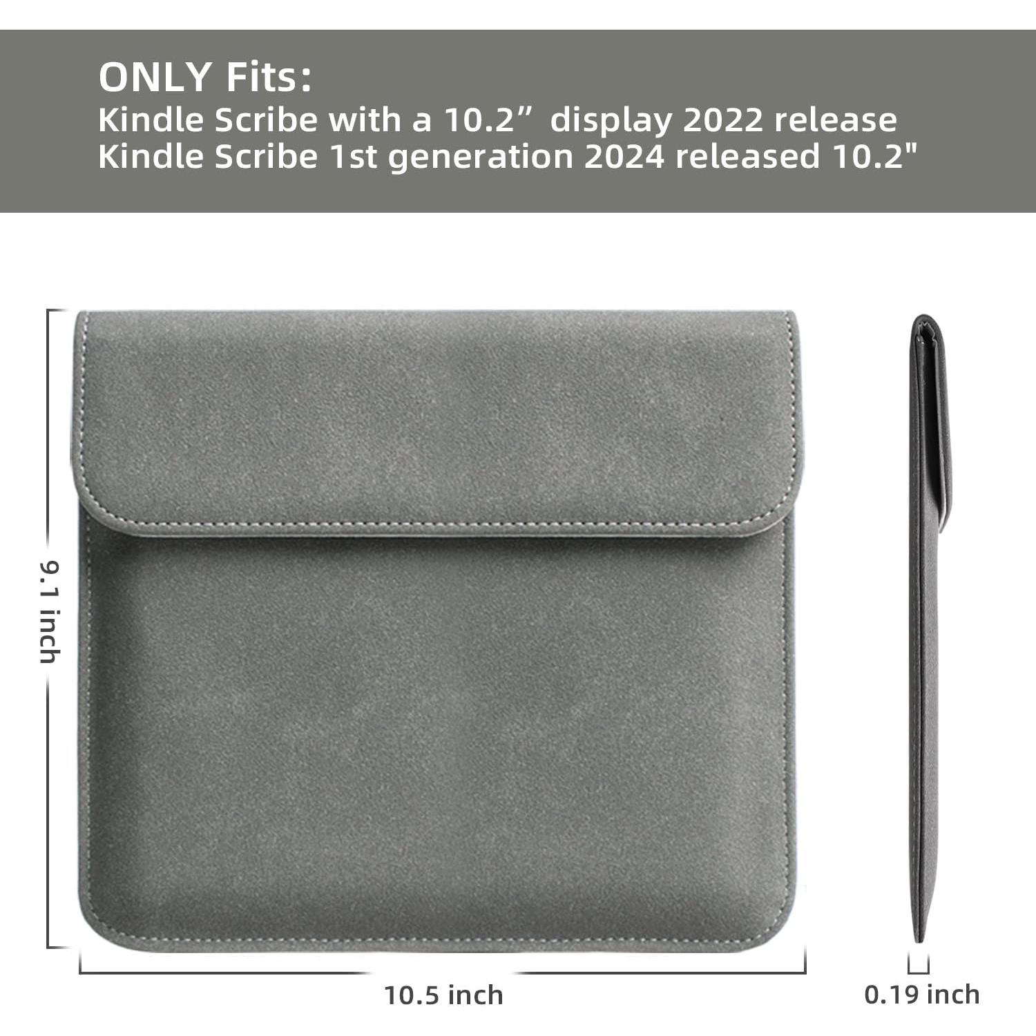 Funda WALNEW para Kindle Scribe 10.2" Gris con Soporte