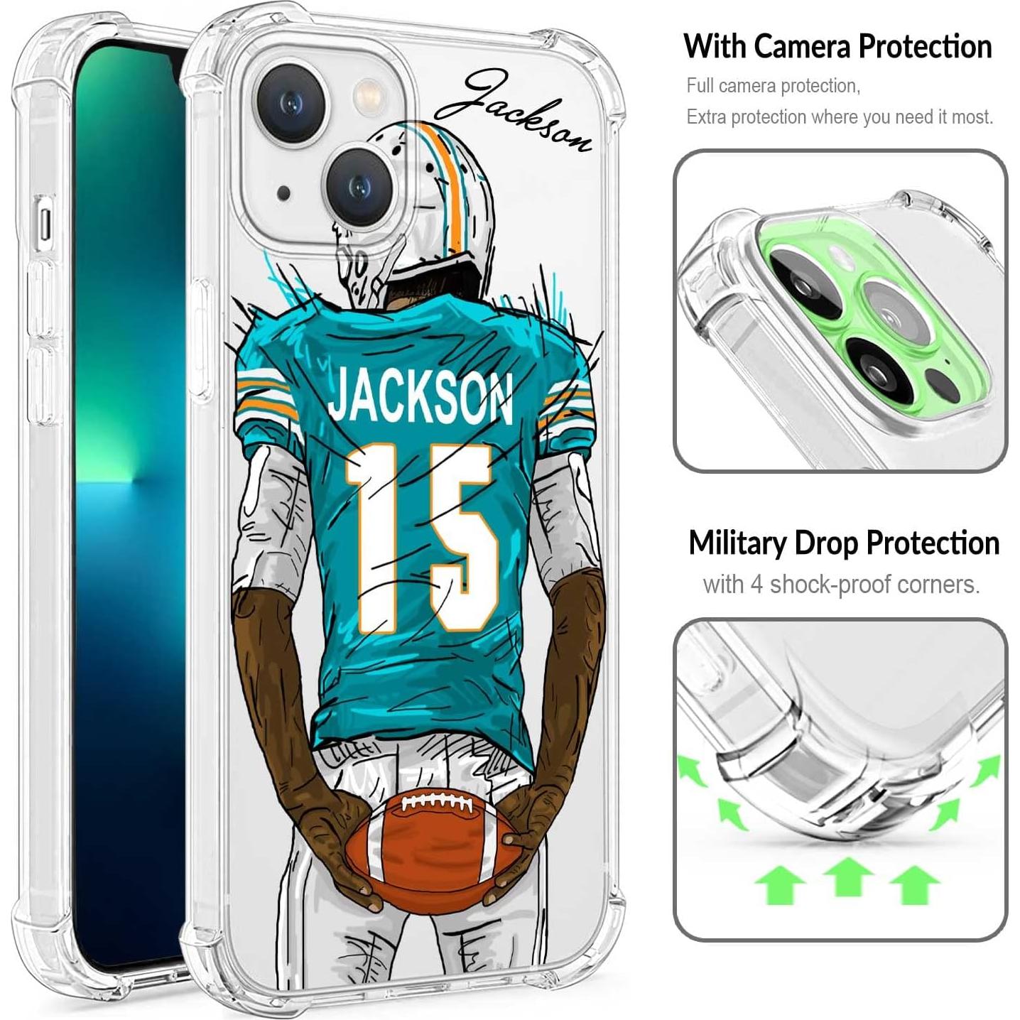 Funda de Fútbol Personalizada VNGDA para iPhone 16/15/14/13/12/11