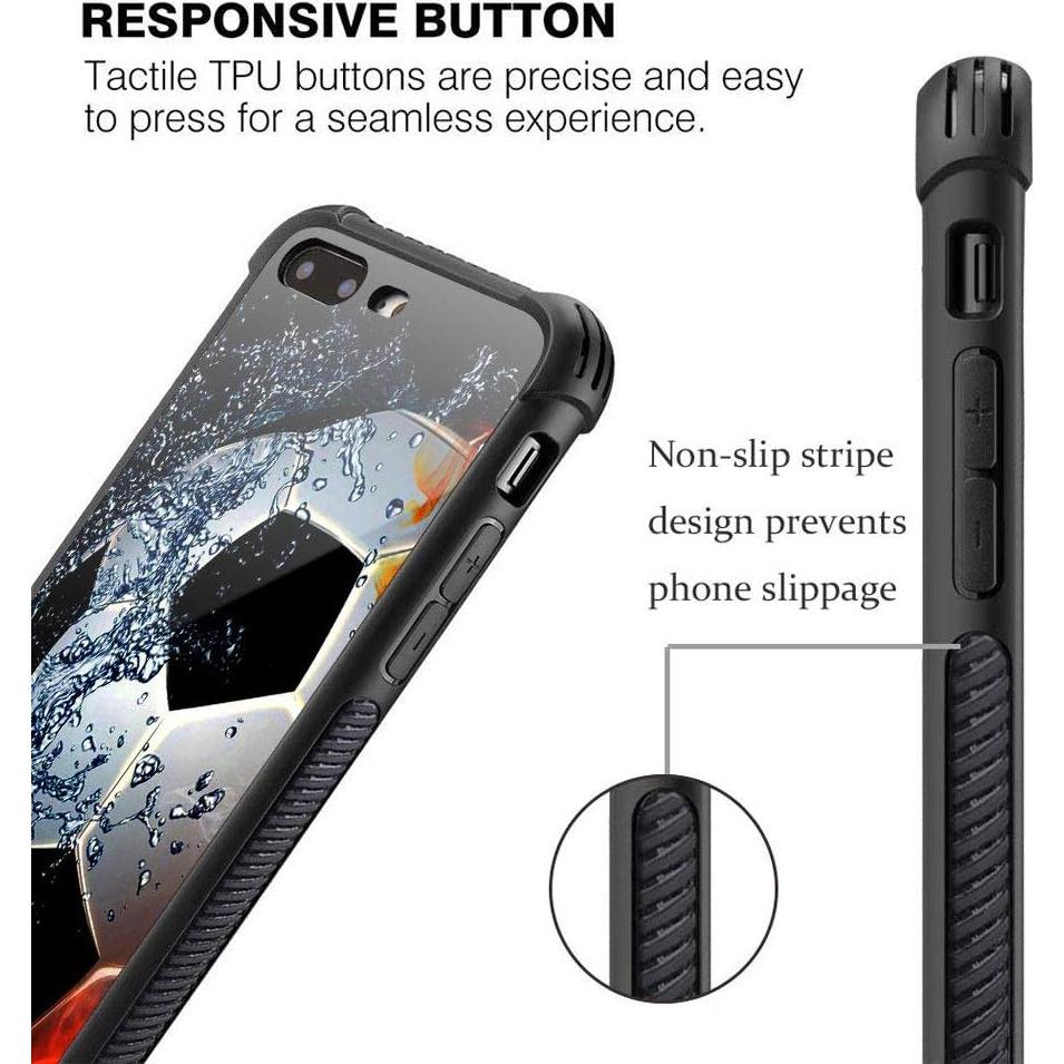 Funda Antichoque CARLOCA para iPhone 7/8/SE2 - Sizzling Soccer Mate