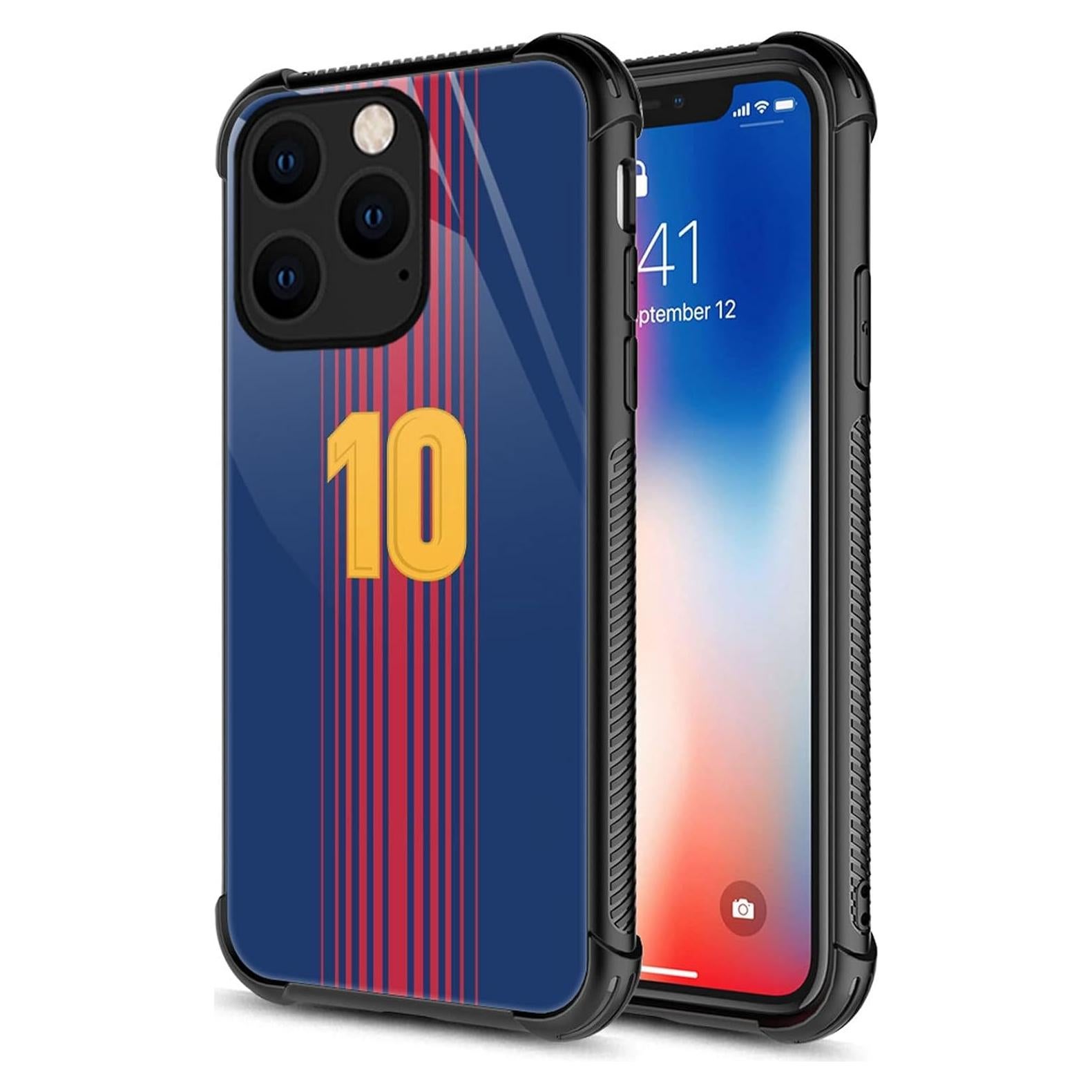 Funda CARLOCA para iPhone 15 Pro, diseño Jersey No.10, antiarañazos