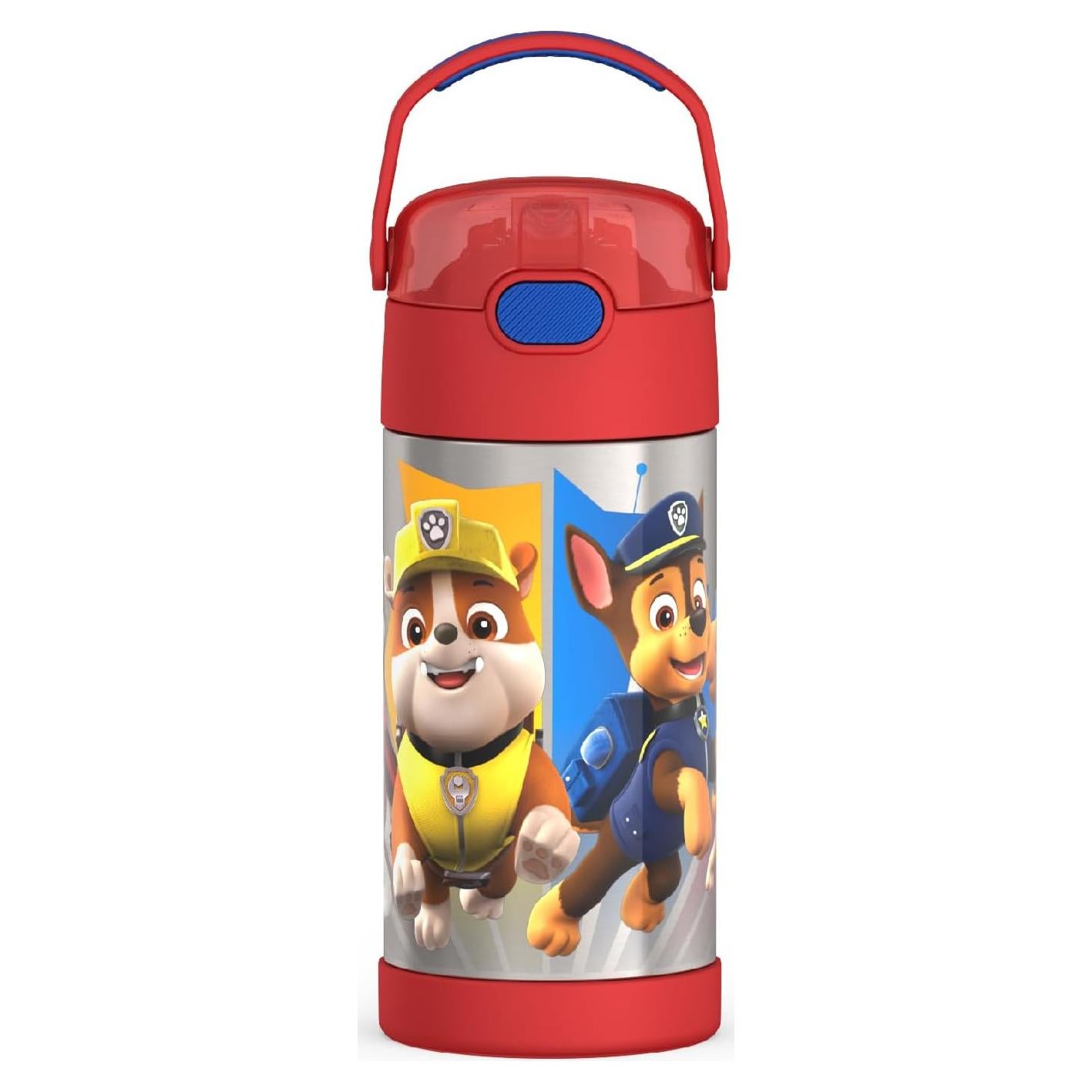 Botella de Agua THERMOS FUNTAINER 354 ml con Pajilla Patrulla Canina