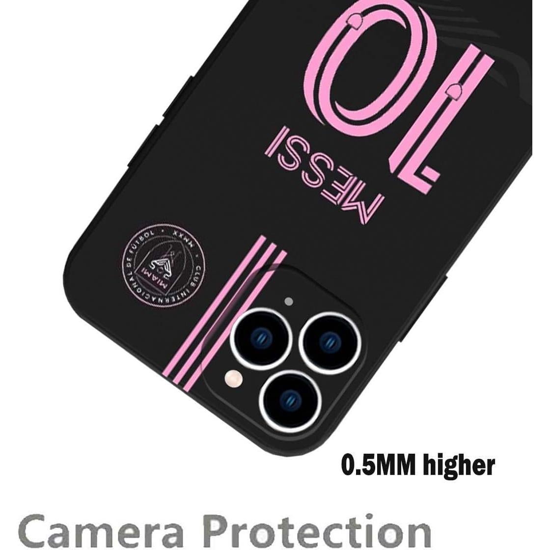 Funda de Silicona TPU ZERMU para iPhone 15 Pro Max Messi #10