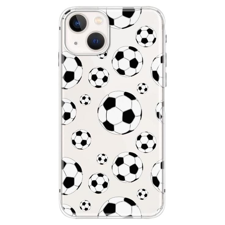 Funda Transparente TPU Blingy's para iPhone 14 Estilo Fútbol 6.1"
