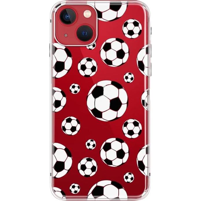 Funda Transparente TPU Blingy's para iPhone 14 Estilo Fútbol 6.1"