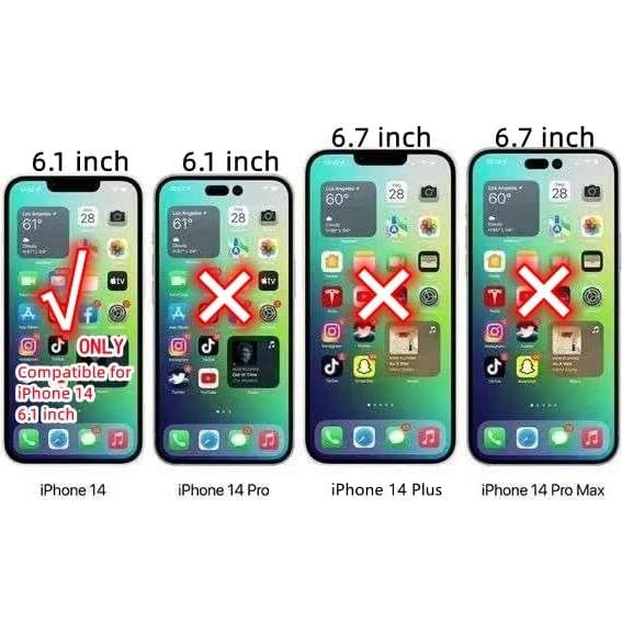 Funda Transparente TPU Blingy's para iPhone 14 Estilo Fútbol 6.1"