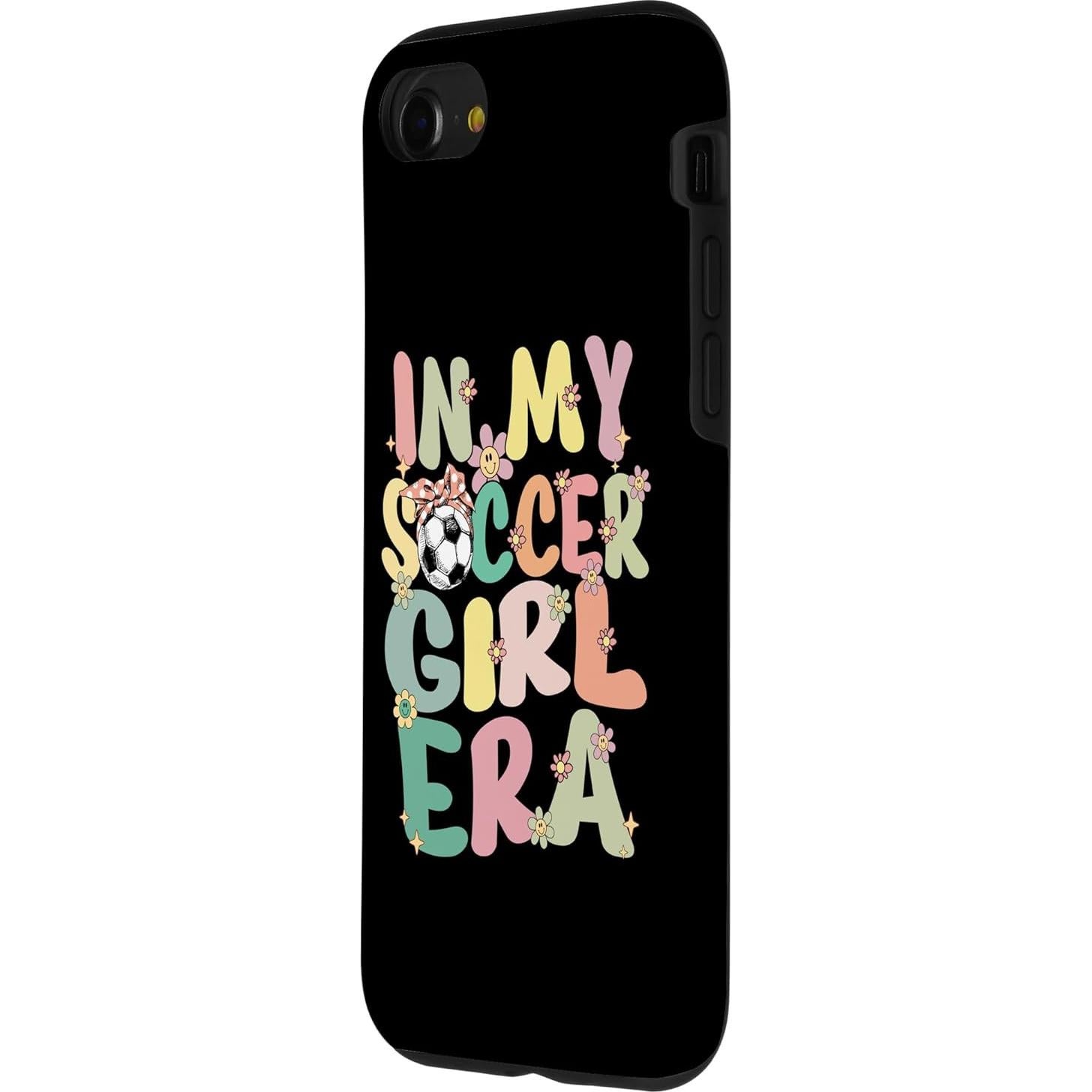 Camiseta Linda Chica de Fútbol Retro para iPhone SE/7/8