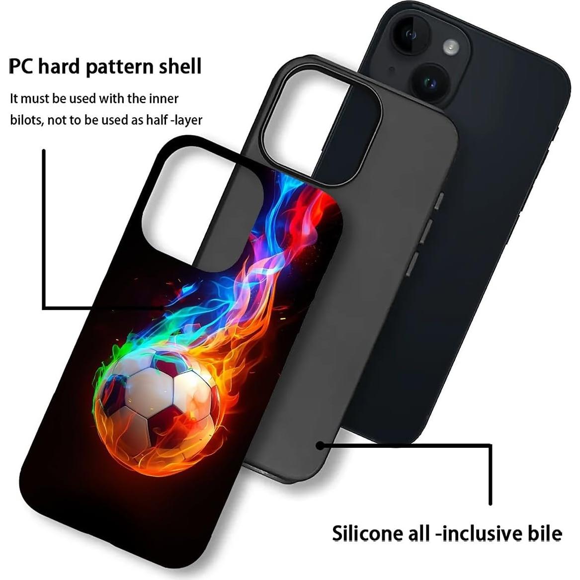 Funda Protectora HH2 para iPhone 13/14 - Diseño Fútbol Deporte