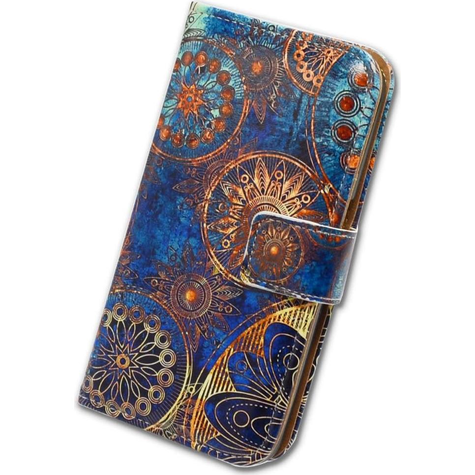 Funda de Cuero Flip Bcov para iPhone 13 con Soporte y Ranuras