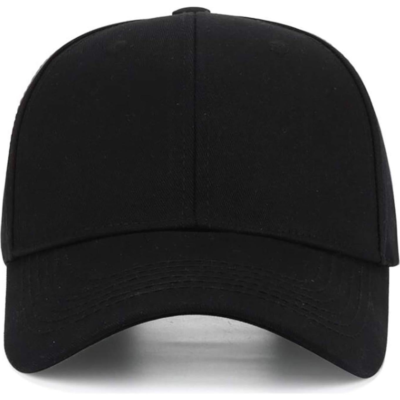 Gorra de béisbol personalizada ajustable negra - Unisex