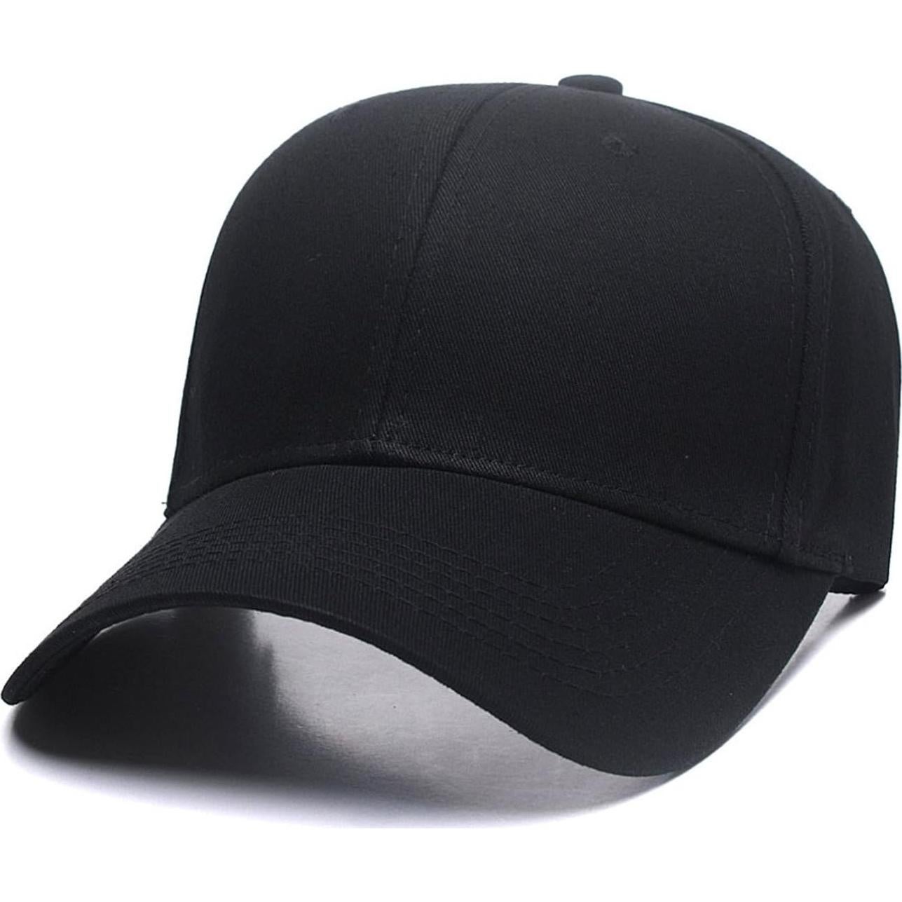 Gorra de béisbol personalizada ajustable negra - Unisex