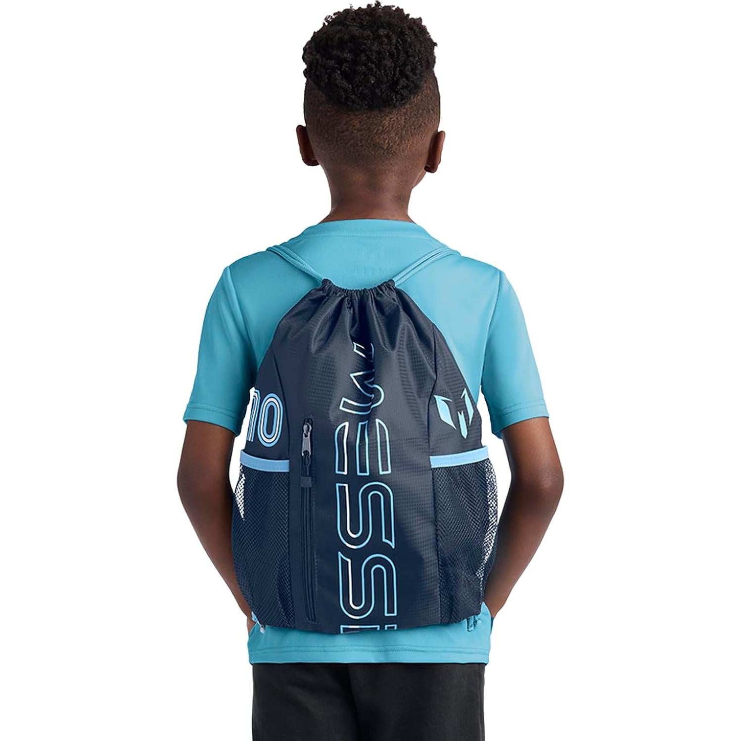Bolsa de Cuerda Messi para Niños Azul Oscuro 37.85L