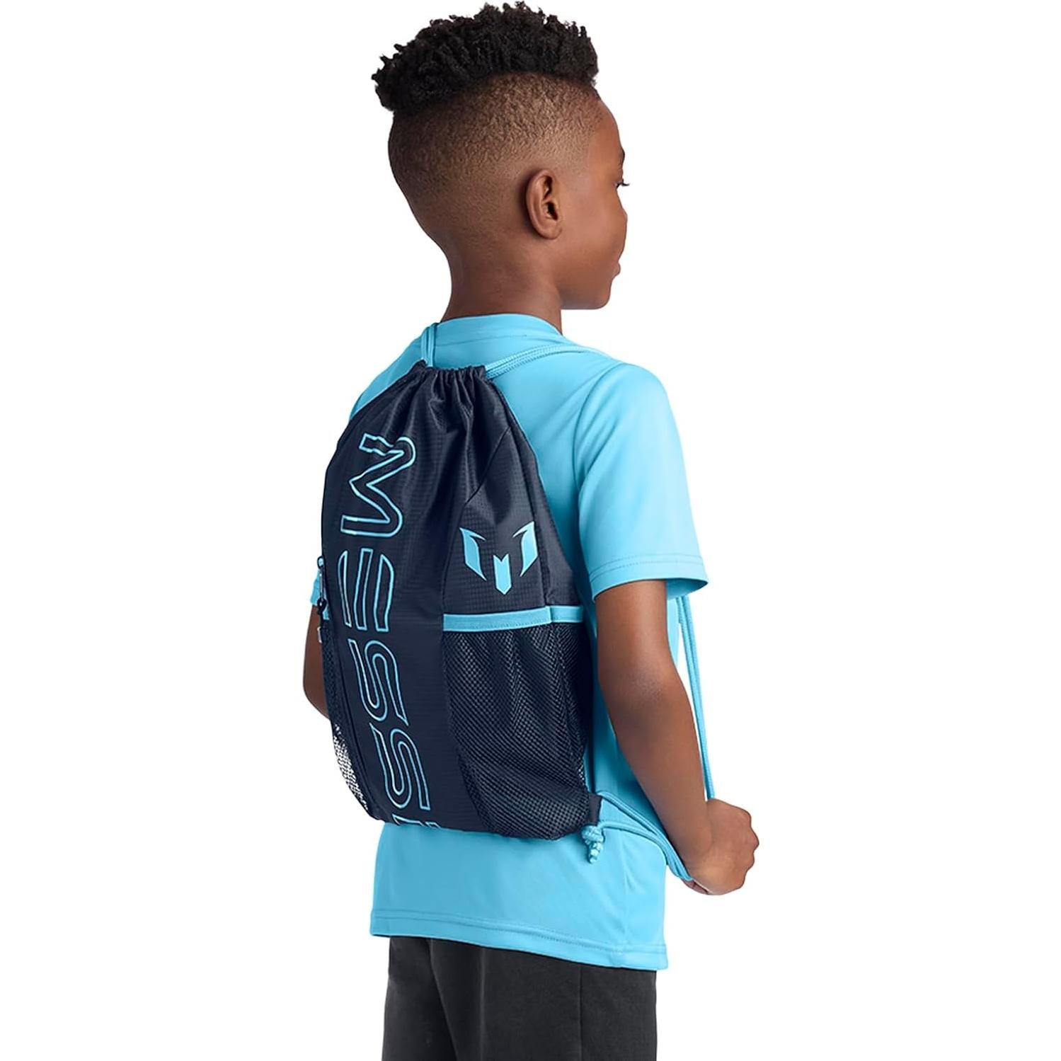 Bolsa de Cuerda Messi para Niños Azul Oscuro 37.85L