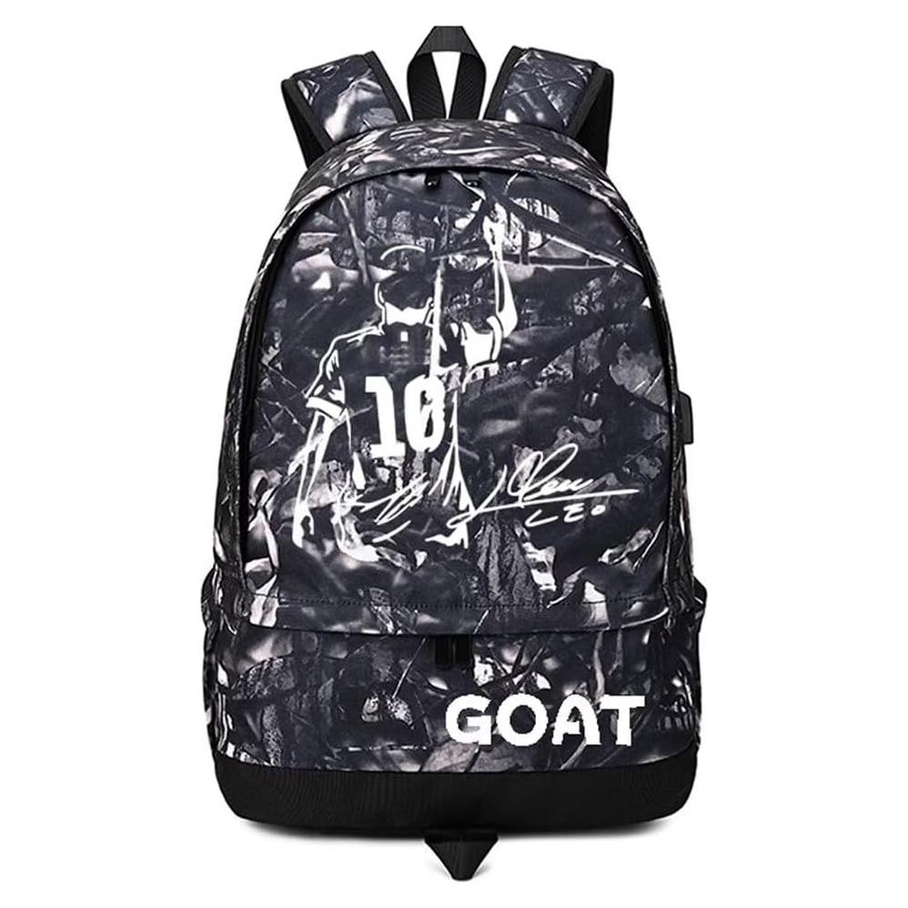 Mochila Luminosa Deportiva para Fútbol Gris 50x18x34 cm