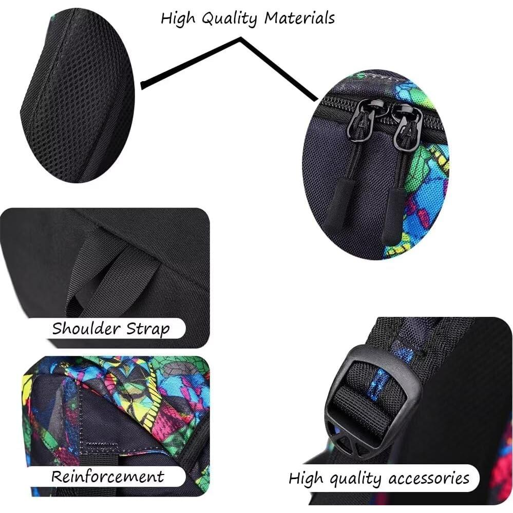 Mochila Luminosa Deportiva para Fútbol Gris 50x18x34 cm