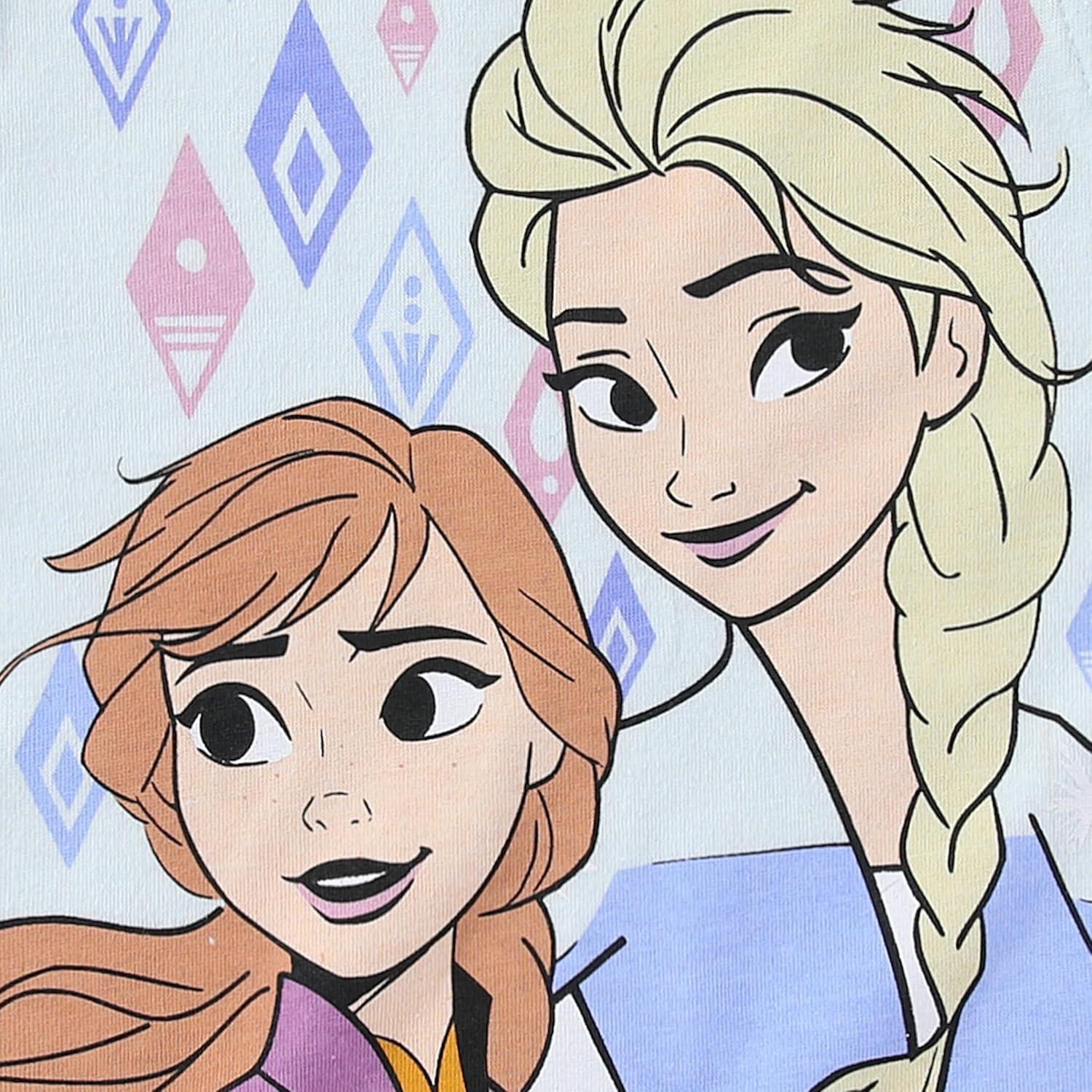 Camiseta Manga Corta Frozen + Falda Tul + Diadema Niñas