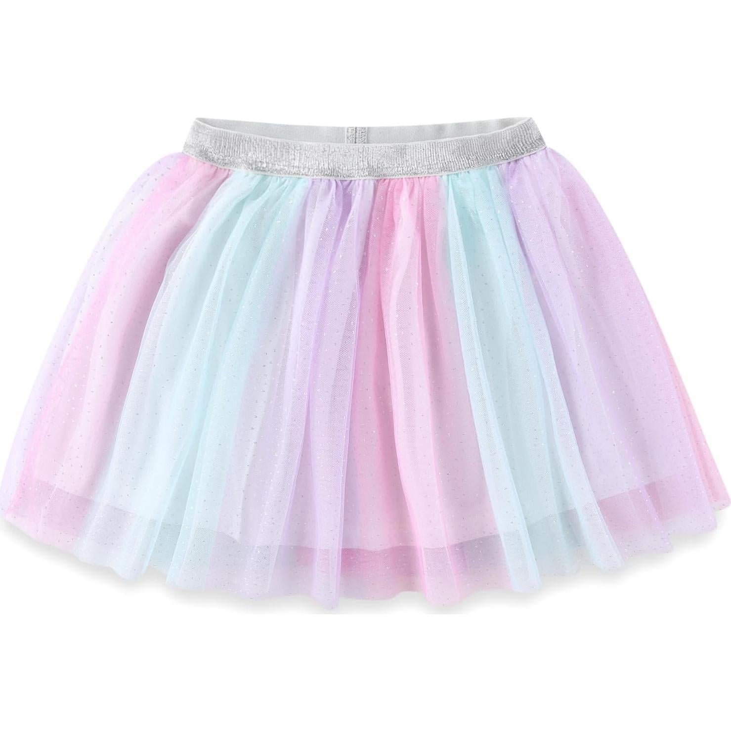 Camiseta Manga Corta Frozen + Falda Tul + Diadema Niñas