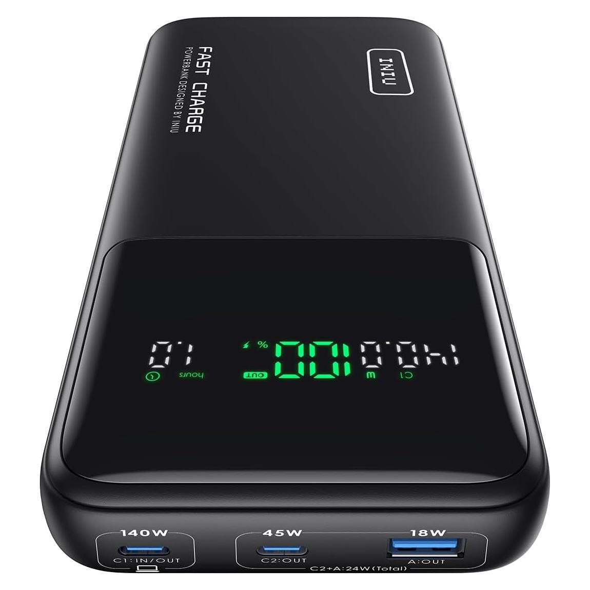 Banco de Energía INIU 140W 27000mAh Cargador Portátil