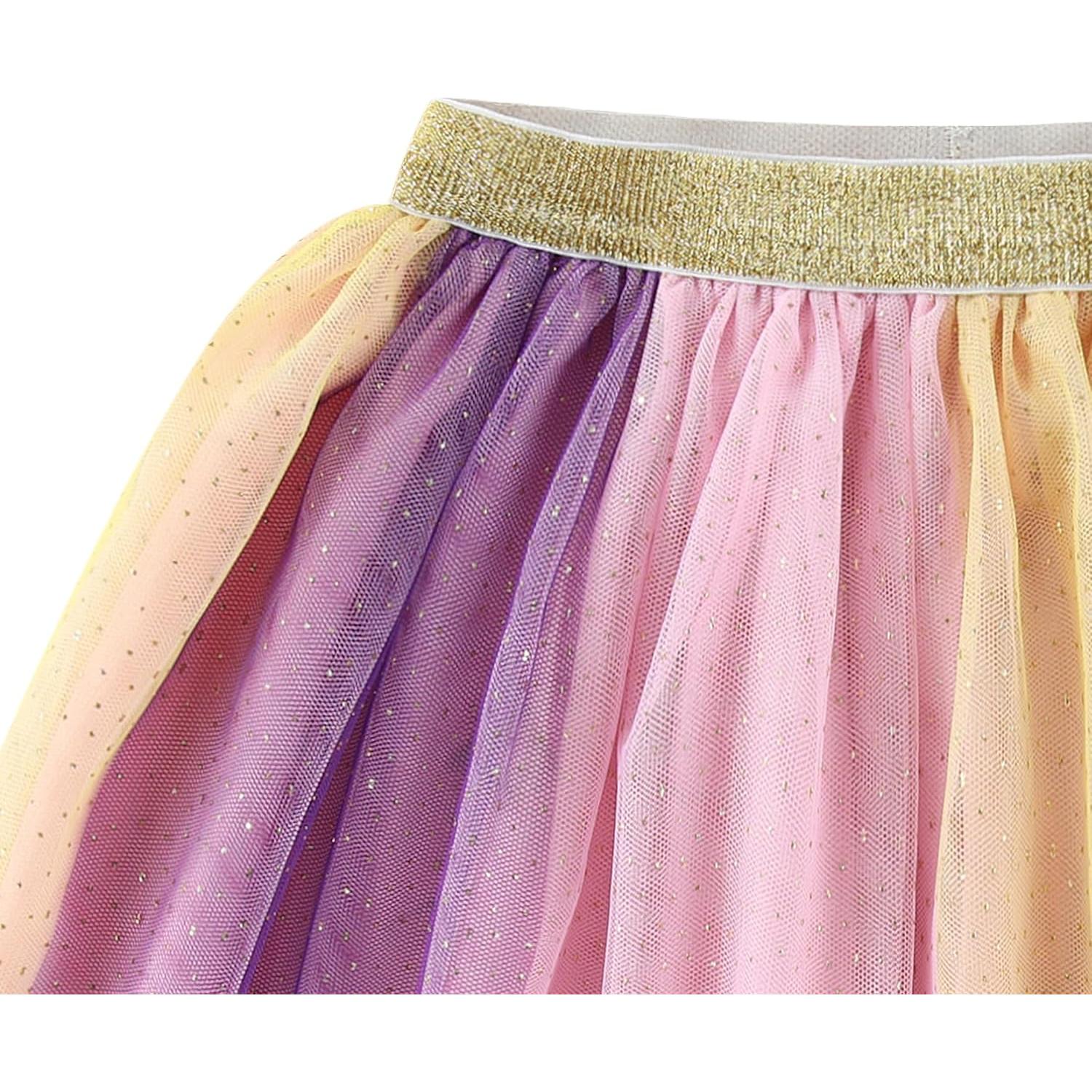 Conjunto Camiseta y Falda de Tul Disney Frozen 3T Rosa