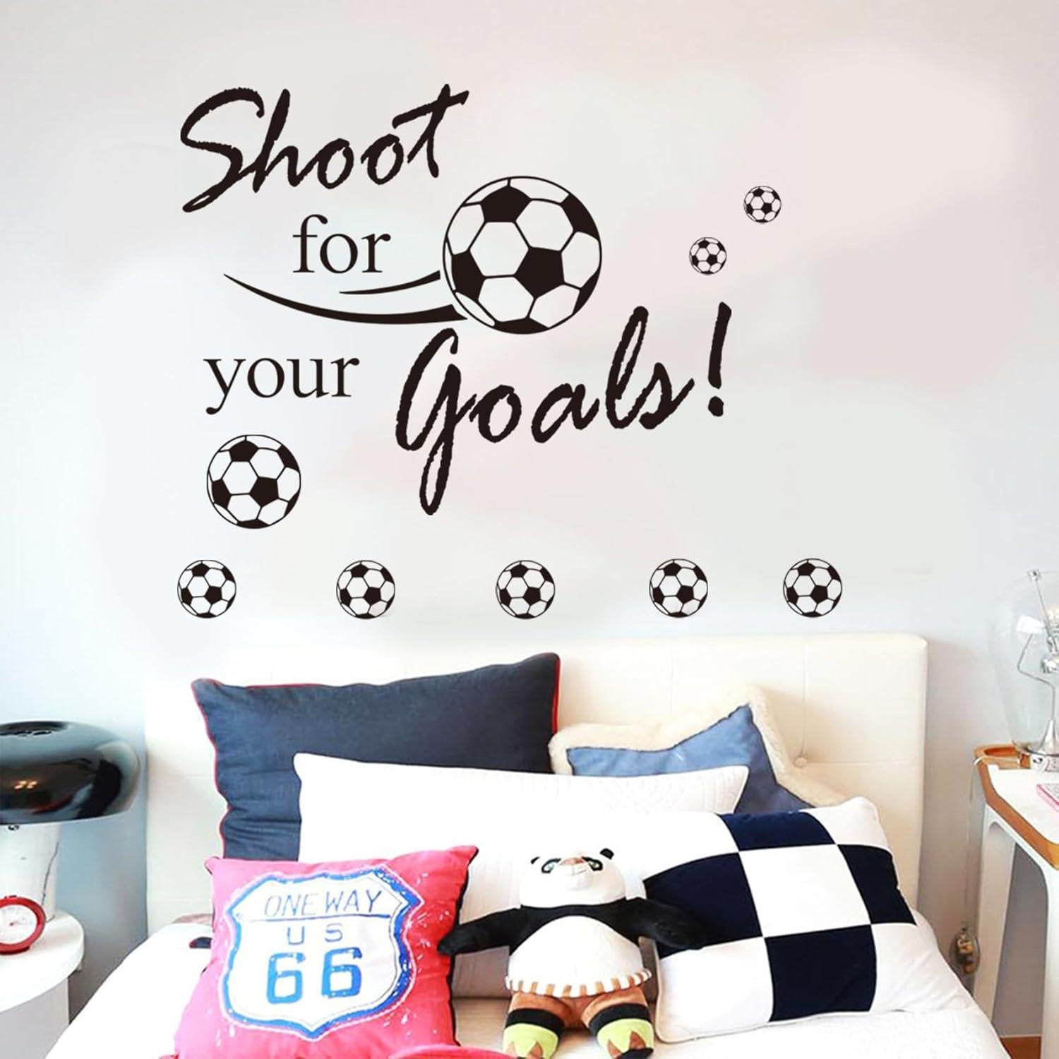 Calcomanía de Pared de Fútbol Hanlongyu 70x70 cm - Decoración Infantil