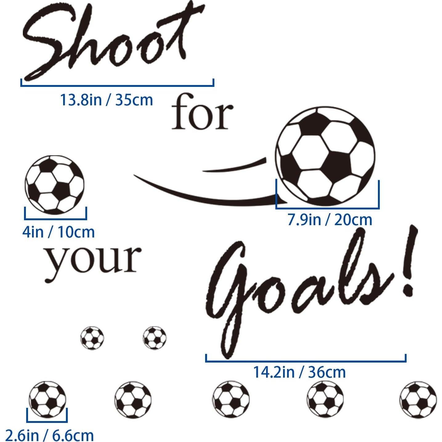 Calcomanía de Pared de Fútbol Hanlongyu 70x70 cm - Decoración Infantil