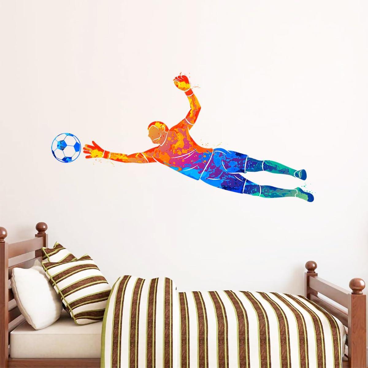 Calcomanía de Pared de Fútbol WOYINIS 2 Hojas 30.48x91.44cm