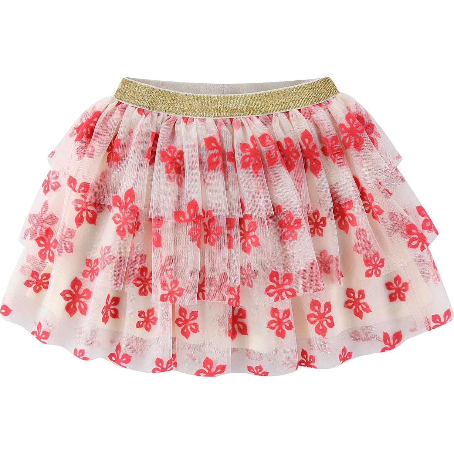 Conjunto camiseta y falda de tul Frozen para niñas 2T a 10