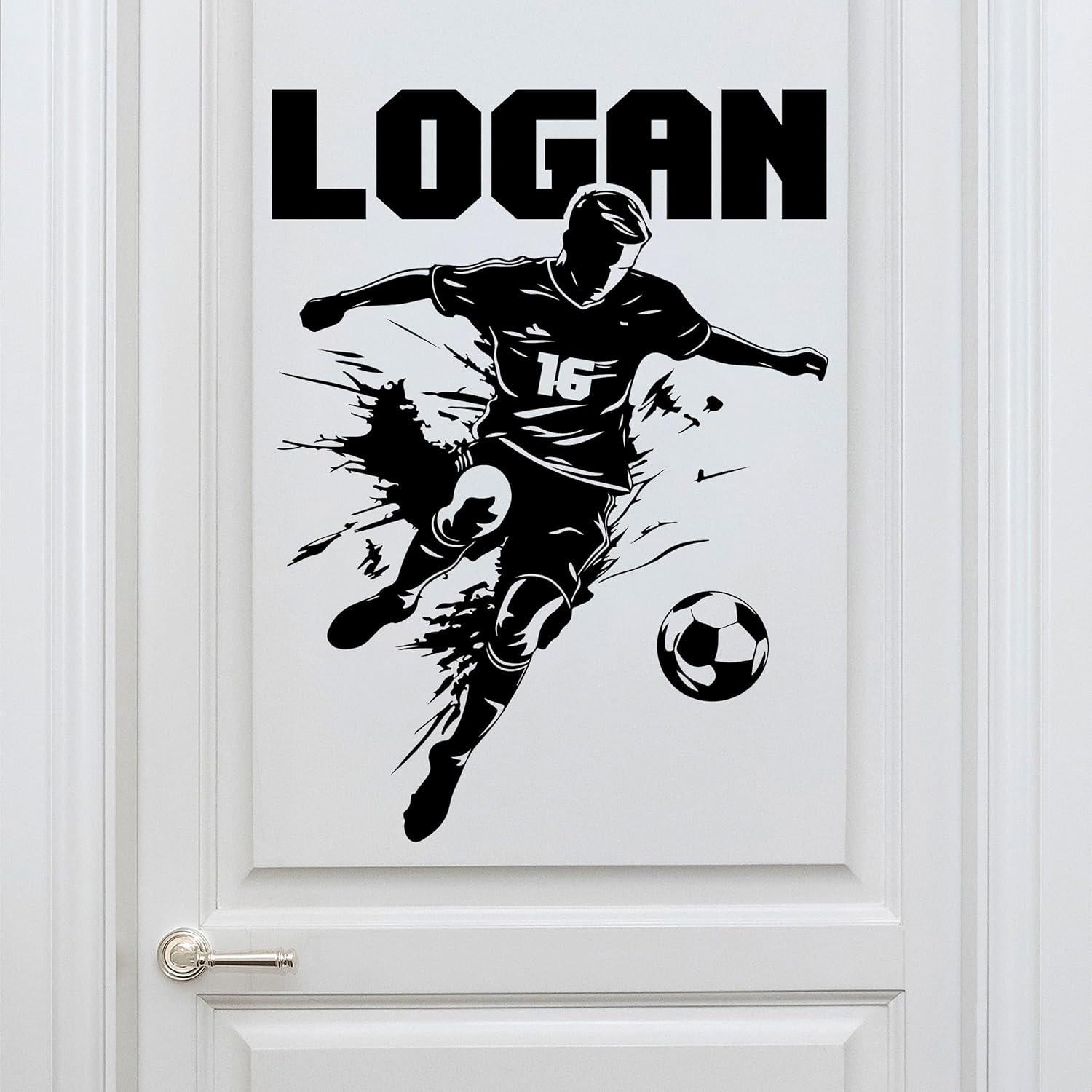 Calcomanía de Pared Personalizada Fútbol SolowayDecor