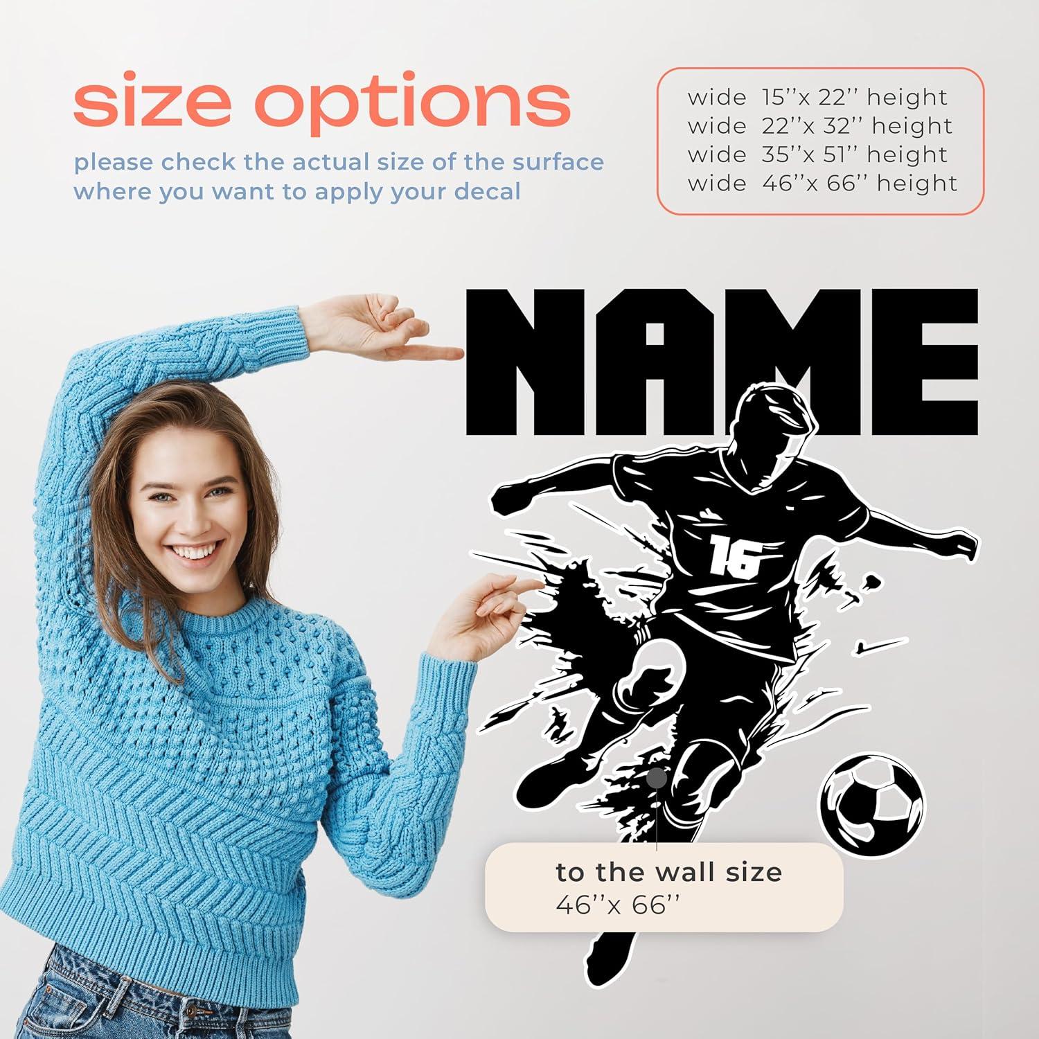 Calcomanía de Pared Personalizada Fútbol SolowayDecor